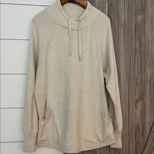 Max Studio Cream Cowl Neck Sweater